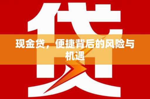 江夏现金贷，便捷背后的风险与机遇