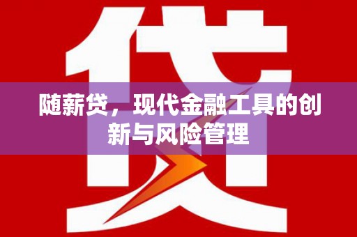 江夏随薪贷，现代金融工具的创新与风险管理