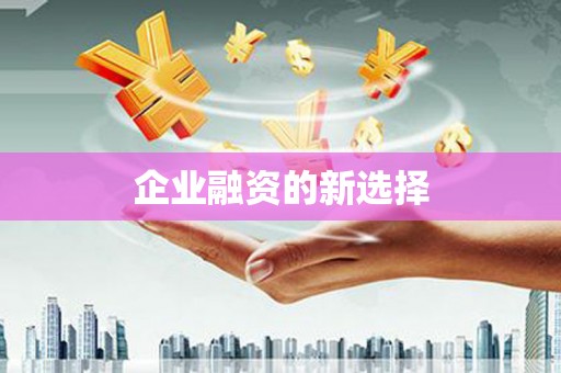 江夏企业融资的新选择