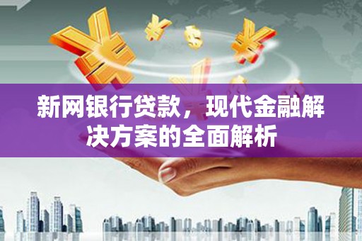 江夏新网银行贷款，现代金融解决方案的全面解析