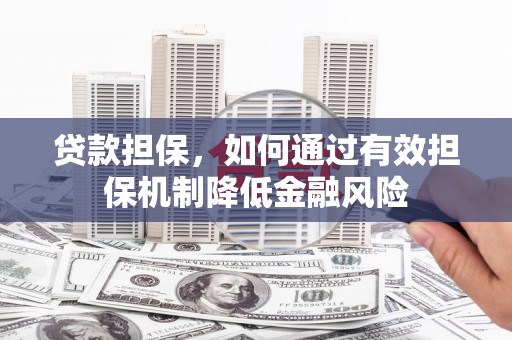 江夏贷款担保，如何通过有效担保机制降低金融风险