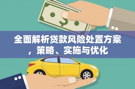 江夏全面解析贷款风险处置方案，策略、实施与优化