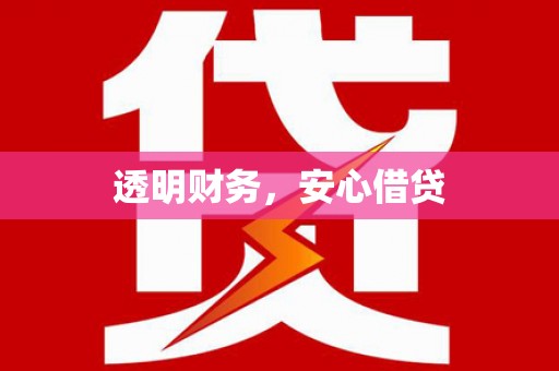 江夏透明财务，安心借贷