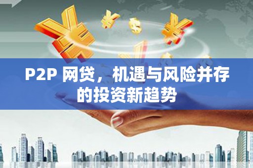 江夏P2P 网贷，机遇与风险并存的投资新趋势