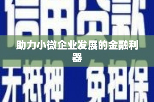 江夏助力小微企业发展的金融利器